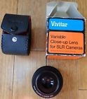 1x-10x 3477 Vivitar Variable Close Up Lens With Original Leather Case And
