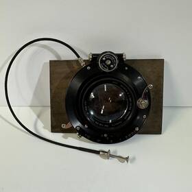 1651147 Bausch Lomb 5x7 And - Zeiss Tessar Series Lens 190mm Early Vintage Large Format