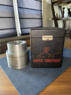 Cy4015 Bausch & Lomb Rare Vintage And 146.3mm E.f 5.75 Inch Super Cinephor Projector Lens Mint