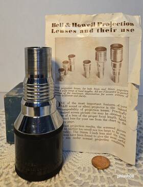 Bell And Howell 14443 Filmo Projection Lens 3 Inch F2 16mm Large Mount #14443 Cab Lcc