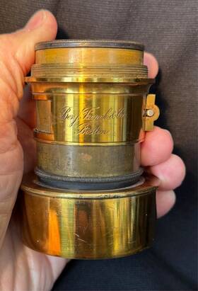 1860-1890 Benjamin French & Co Rare Photographic And Boston Camera Lens Circa