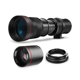 Big Mikes Bmsly420cnk2 High-power 420-1600mm F/8.3 Hd Manual Telephoto Zoom Lens For Canon Eos 70d