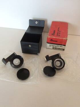 Af35m-2 Bower Vintage Telephoto And Wide Angle Aux. Lens Set Canon Camera Japan