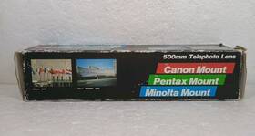 67213400 Canon Kimunor 500mm Telephoto Lens For Canon/pentax/minolta Made In Japan