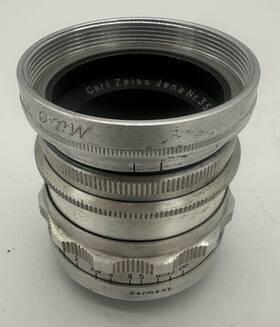 Carl Zeiss Jena Nr.3516007 Tessar 50mm F/3.5 Aluminum Standard Lens Red T