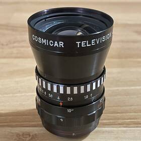 38897 Cosmicar Television Tv Lens 12.5mm 1 1.9 No. Made In Japan Black Vintage