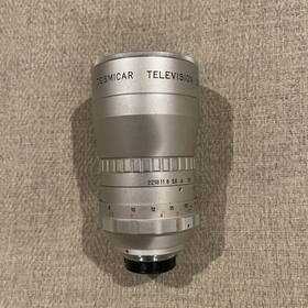 13447 Cosmicar 51253 Television Tv Lens 75mm 1 1.4 No. Made In Japan Silver Vintage