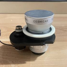 70562 Cosmicar Television Tv Lens 12.5mm 1 1.4 No W Attachment Japan Vtg Silver