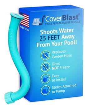 Coverblast Lb-cb1 Pool Cover Pump Attachment - Usa-made And Patented Hose Alterna