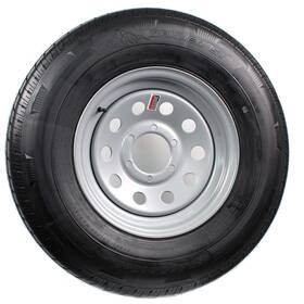 Ecustomrim 57953 Radial Trailer Tire On Silver Rim St235/80r16 Load Range E 6 Lug M