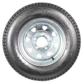 58850-1 Ecustomrim Trailer Tire On Rim St175/80d13 Load Range C 5 Lug Galvanized Spok