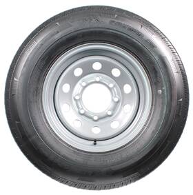 Ecustomrim 59021-1 Radial Trailer Tire St235/80r16 Load Range E 8 Lug 16 Silver Modul