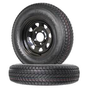 63196-2 Ecustomrim 2-pack Trailer Tire On Rim Bias Ply St175/80d13 175/80 Load Range