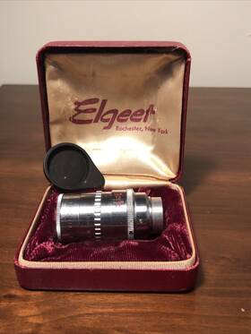 Tfo3835 Elgeet F 3.5 Model Cine-tel 1 1/2 Inch Lens Case With Cap As-is Untested