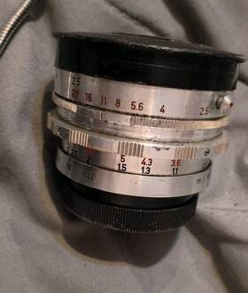 Enna Werk M Nchen Nr2190349 Super-lithagon 35mm F/2.5 Wide Angle Lens Aluminum