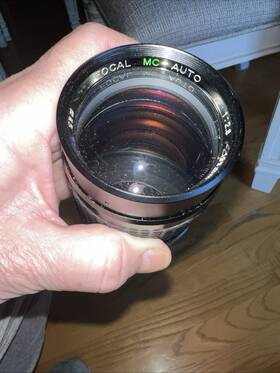 K8473996 Focal Mc Auto 1 2.8 135mm. 52mm Lens Comes With Caps Instructions One Owner
