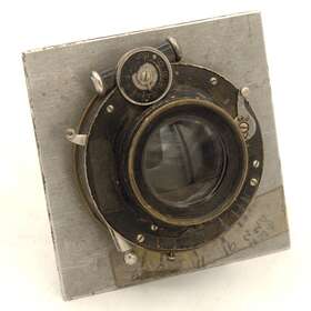5d468e91-b4a3-4 Goerz 9.5 Inch 241mm F6.8 Dagor Lens Shutter Large Format Camera 8x10 5x7
