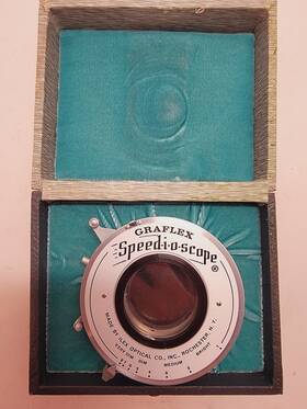94078 Graflex Vntg Speed-i-o-scope Acc Shutter Tachistoscope Military Ilex Opt With Case