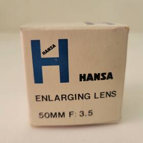 18960 Hansa No.18960 Vintage 3.5 F-50mm Enlarger Lens No.
