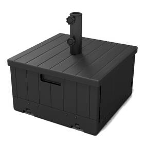 Helios&hestia Hhxx-bp055kd-blk Helios&hestia 3-in-1 Plastic Patio Umbrella Base Stand Weight With Wheels 176