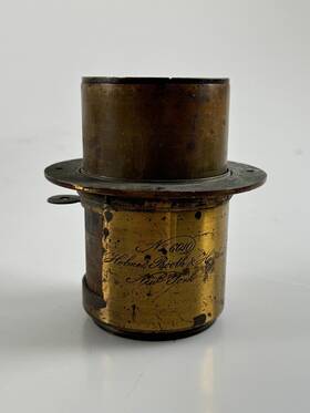 1800s Holmes Booth & Haydens 4913 And Petzval Lens Large Bronze Brass Antique