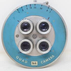61204 Itek Avant Quad Camera Lens Electronic Flash Sync And Parts Vintage Photography Lot