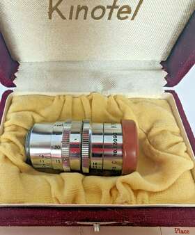 13096 Kinotel Vintage 1.1/2 Inch F 3.5 8mm Movie Lens C #13096 Original Box Instruction