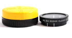 No.6a Kodak Vintage Push-on Close-up Lens Attachment Case Mint