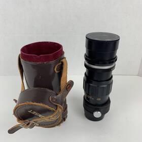 H54185 Lentar Vintage Tele-lentar 1 4.5 F 200mm Camera Lens With Case Japan
