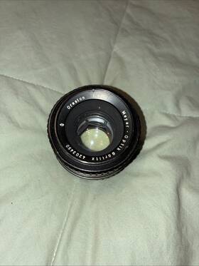 Meyer Gorlitz 4203450 Lens Oreston 1 8/50mm Auto Zebra No.4203450