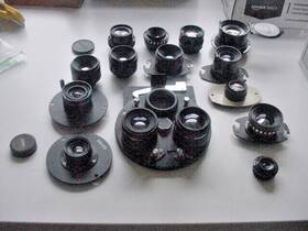 240834 Nikkor X15 Enlarger Camera Lens Lenses W Mounts Goerz Rodenstock Germany Japan F