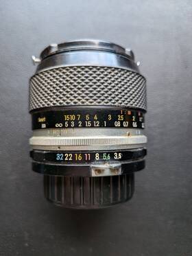 Nikon 674096 Micro-nikkor-p Auto 1 3.5 F 55mm Lens - No. Vintage Camera