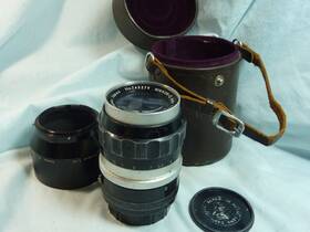 745279 Nikon Vintage Nikkor-q Auto 1 3.5 F 135cm Camera Lens And Case-untested
