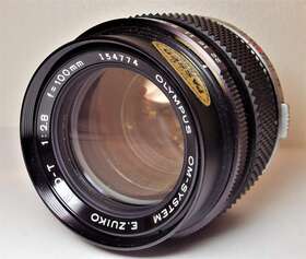 103510 Olympus Zuiko Auto-t F2.8 100mm Telephoto Om System Mf Lens - Ex
