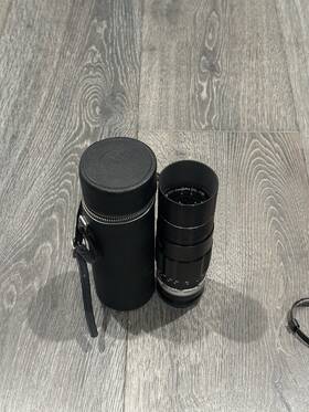 Petri 6119587 200mm F/4 Telephoto Prime Camera Lens Model Aluminum Barrel
