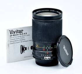 Vk0227202502 Procam Photo & Video Gear Used Vivitar 28-85mm F/3.5-4.5 Mc Macro Zoom Film Lens For Nikon F Mount