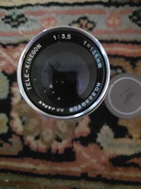 C1959 Sankyo Tele-kinegon Rare Lens F3.5 135mm Exakta/exa Mount