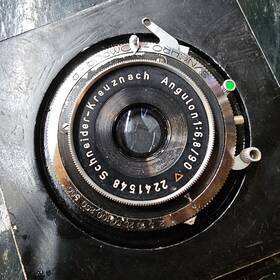 221458 Schneider-kreuznach Angulon Synchro-compur-r 1 6 8/90 Shutter No Scratches Vtg