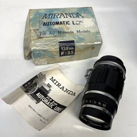 F13.5cm Soligor K421077 Miranda Camera Mount 1 3.5mm Lens No