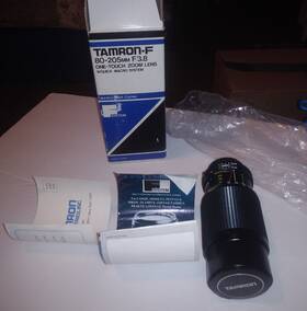5304310 Tamron Tamron-f 80-205mm F/3.8 Zoom Lens W Original Box 1980s Japan For Minolta Camera
