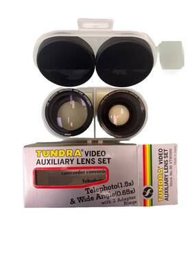 Vtw1565 Tundra Video Auxiliary Lens Set Telephoto And Wide Andle No 95 By Satter