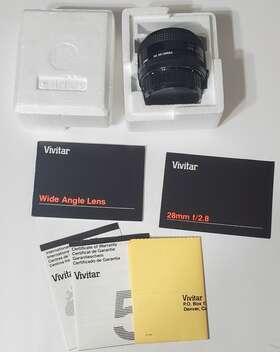 Vivitar 019643159204 28mm F2.8 Macro 1 5x P/k-a R-p/k For Pentax Ka / Ricoh In Original Box