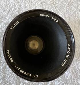 Vivitar 28602071 Vintage 55mm 1 2.8 Auto Macro Lens With A 62mm No