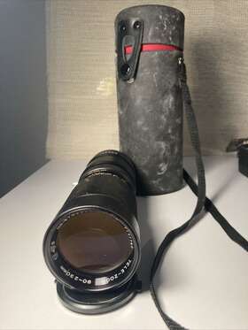 3732265 Vivitar Auto Tele-zoom 90-230mm F/4.5 Telephoto Lens With Case Tested Works
