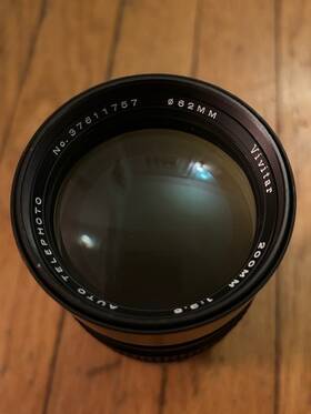 37611757 Vivitar 200mm 1 3.5 Auto Telephoto Lens With Hova Skylight Filter