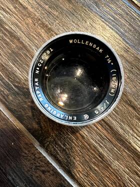 C26791 Wollensak 7 1/2 Inch 190mm F4.5 Enlarging Raptar Lens No