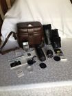 Xd-11 Minolta Vintage Camera Carry Case Lenses And Electroflash Lot