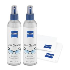 Zeiss 662834502572 Lens Care Pack 2x 8oz Streak-free Spray And Microfiber Cloths