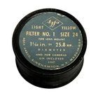Vintage Agfa Ansco Light Yellow Filter No 1 Size 24 25.8MM Camera Lens Usa Made. Fixed Price $16.14.