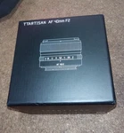 Open Box Ttartisan Af 40MM F/2 Full Frame Lens For Mount Cameras S1M/S1R/S5K. Fixed Price $155.00.